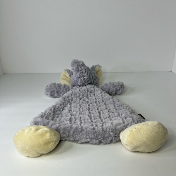 Demdaco Elephant Lovey Rattle Plush Gray Baby Security Blanket Soft 12'' - Picture 4 of 12